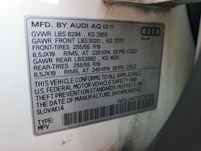 VIN WA1LHAF73HD051314 2017 Audi Q7, Premium Plus no.14