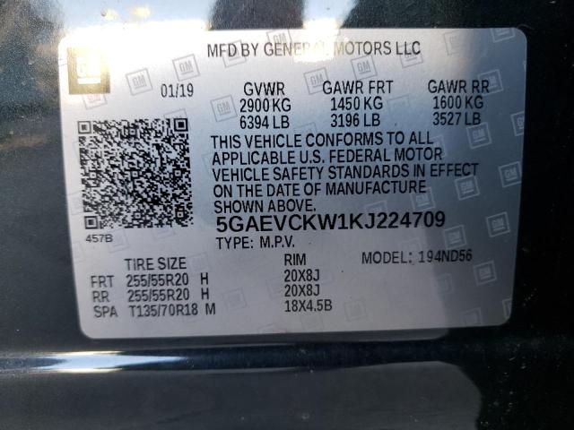 2019 BUICK ENCLAVE AV - 5GAEVCKW1KJ224709