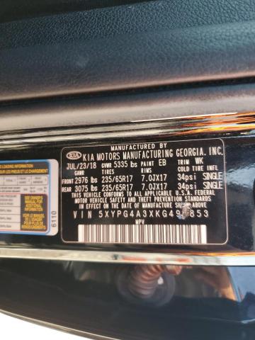 5XYPG4A3XKG496853 KIA SORENTO L