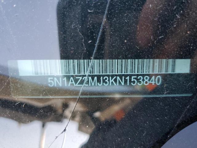 5N1AZ2MJ3KN153840 Nissan Murano S 10