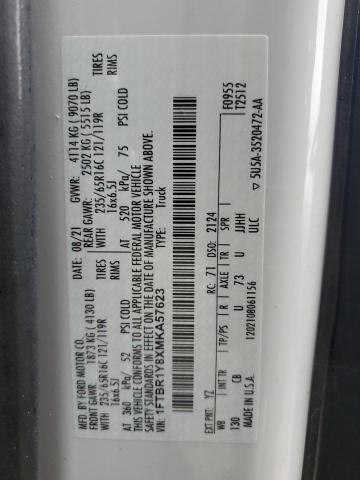 2021 FORD TRANSIT T- - 1FTBR1Y8XMKA57623