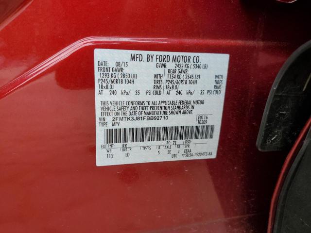 2FMTK3J81FBB92710 Ford EDGE SEL
