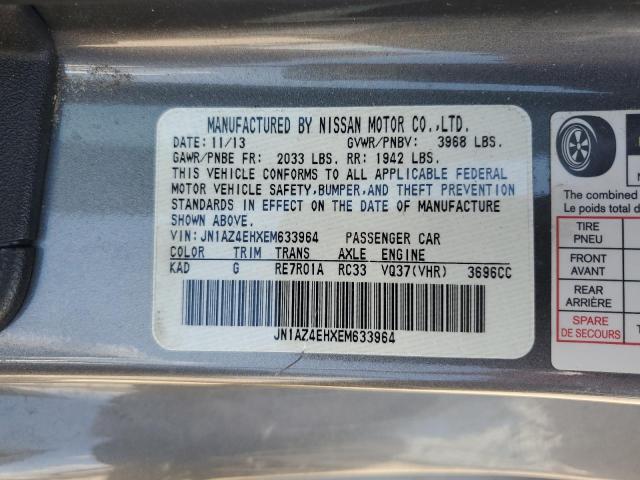 JN1AZ4EHXEM633964 Nissan 370Z BASE