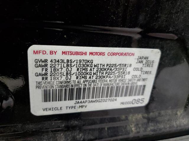 JA4AP3AW9GZ027024 Mitsubishi Outlander Sport Es