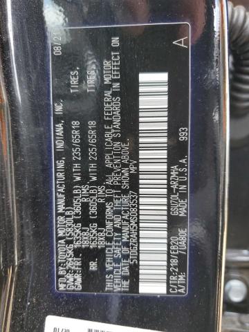 5TDGZRAH5MS083537 Toyota Highlander  13