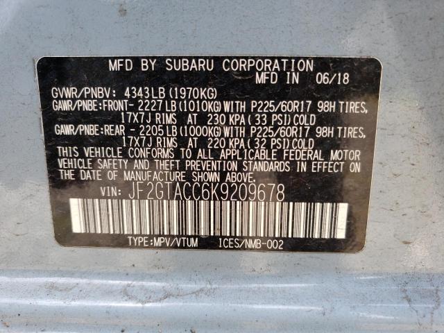 JF2GTACC6K9209678 Subaru Crosstrek Premium