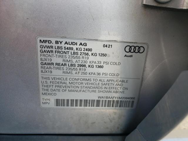 WA1BAAFY1M2084066 2021 AUDI Q5, photo no. 13