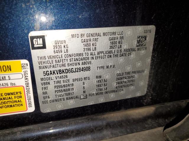 5GAKVBKD6GJ284908 Buick Enclave