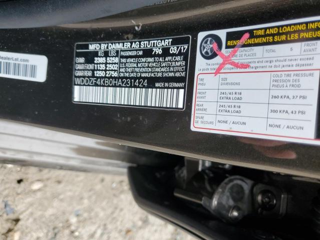 2017 MERCEDES-BENZ 115 D WDDZF4KB0HA231424