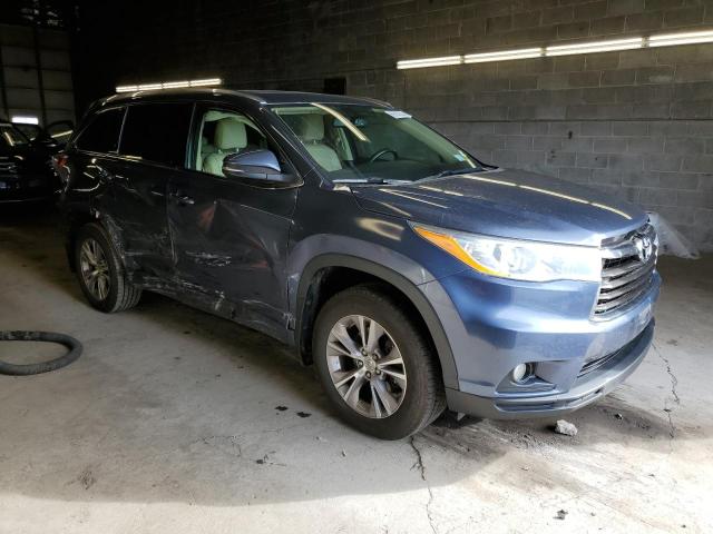 VIN 5TDJKRFH0ES055925 2014 Toyota Highlander, Xle no.4