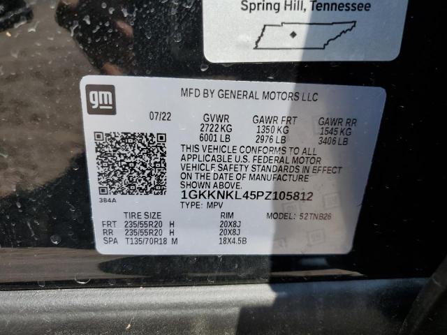1GKKNKL45PZ105812 GMC ACADIA SLE