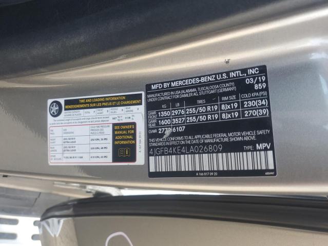 4JGFB4KE4LA026809 Mercedes-Benz Gle 350 4matic