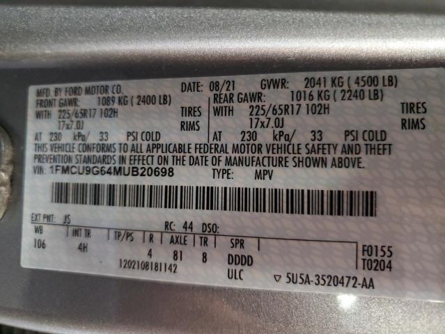 1FMCU9G64MUB20698 2021 FORD ESCAPE - Image 13