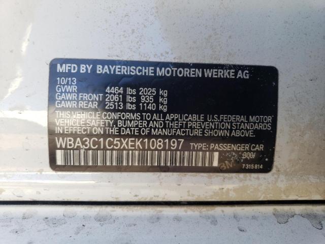 WBA3C1C5XEK108197 BMW 328 I Sulev