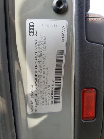 2019 AUDI S5 PREMIUM - WAUB4CF51KA047761