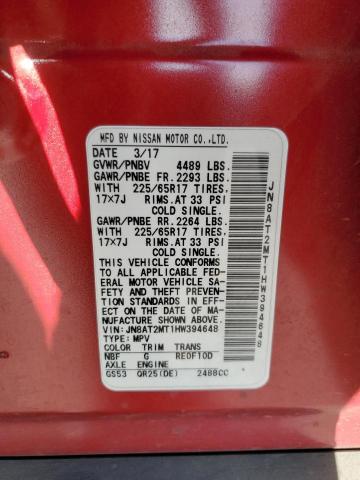 JN8AT2MT1HW394648 Nissan ROGUE S