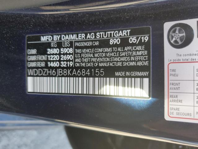 WDDZH6JB8KA684155 Mercedes-Benz E 450 4matic
