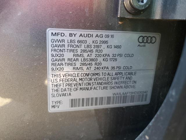 WA1LAAF73HD030340 2017 AUDI Q7, photo no. 12