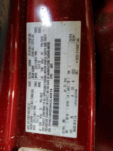 1FMCU9GD4HUC40814 Ford ESCAPE SE
