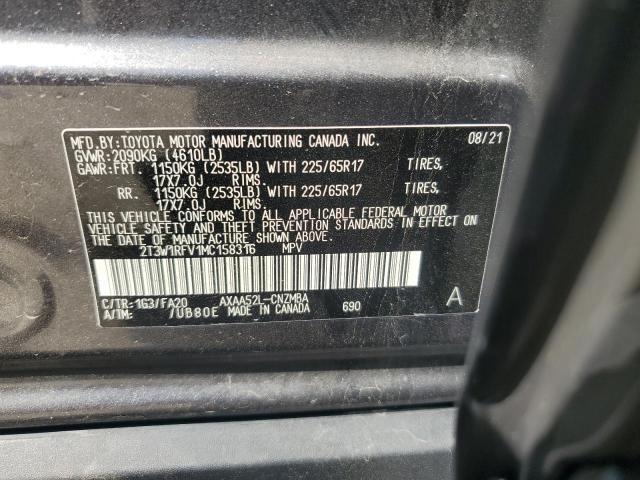 2T3W1RFV1MC158316 | 2021 TOYOTA RAV4 XLE