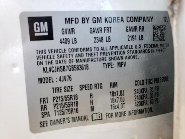 KL4CJHSB7GB583618 Buick Encore Premium