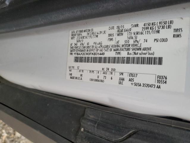 1FBAX2CM3FKB31449 Ford Transit T-350