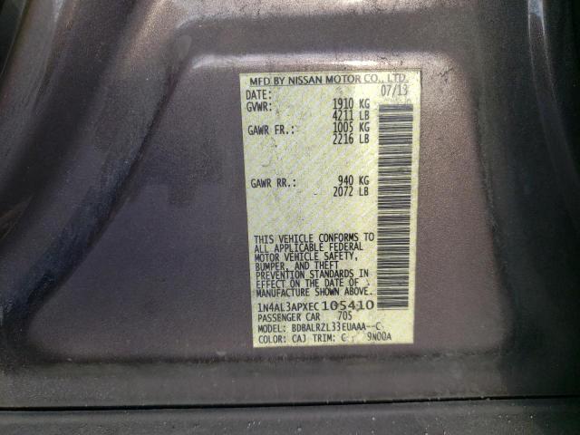 1N4AL3APXEC105410 Nissan ALTIMA 2.5