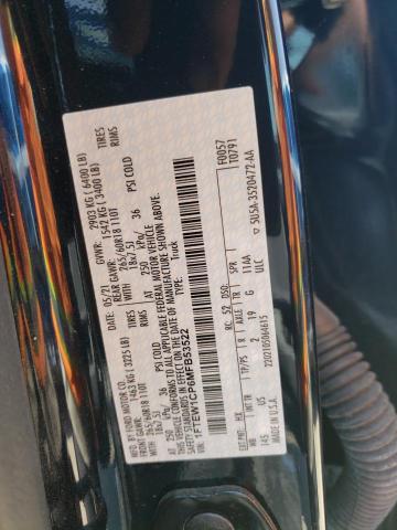 1FTEW1CP6MFB53522 Ford F150 Supercrew