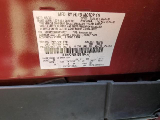 1FAHP2E86EG110757 Ford TAURUS SEL
