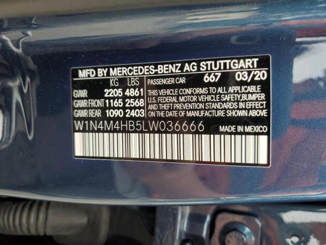 W1N4M4HB5LW036666 Mercedes-Benz Glb 250 4matic