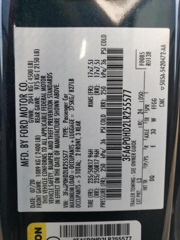 3FA6P0HD2LR255577 Ford FUSION SE