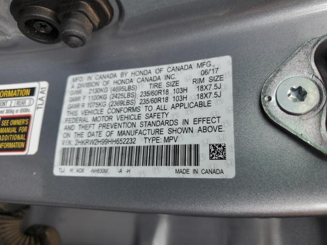 2HKRW2H99HH652232 Honda Cr-v Touring