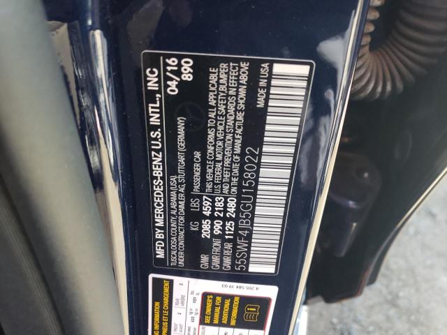 55SWF4JB5GU158022 Mercedes-Benz C 300