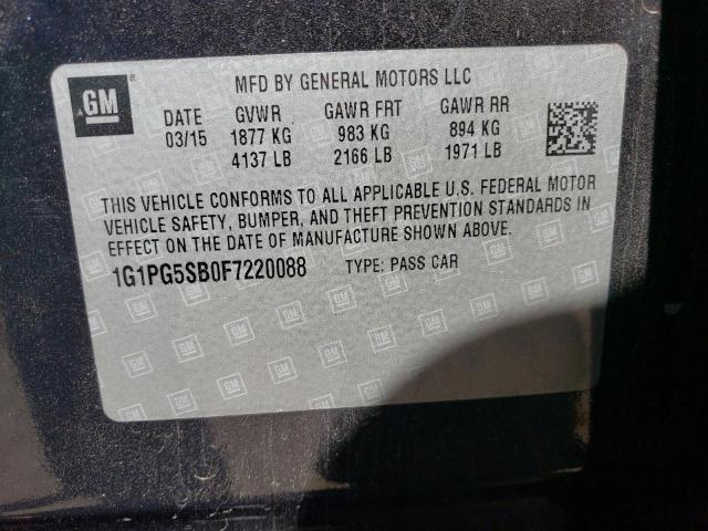 2015 CHEVROLET CRUZE LTZ - 1G1PG5SB0F7220088