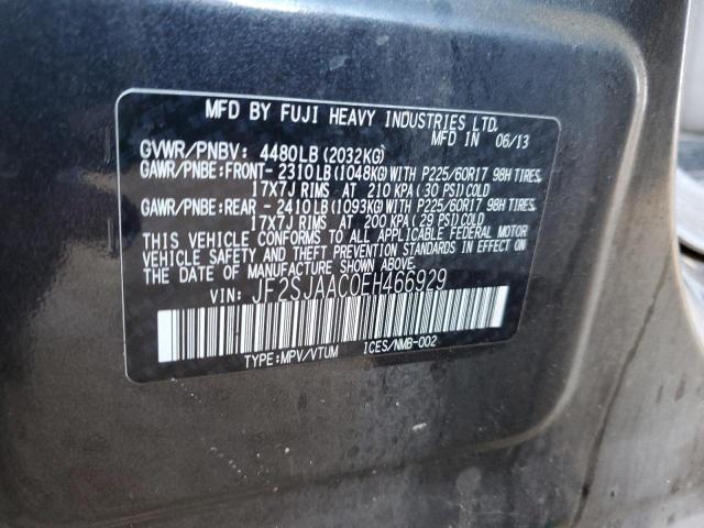 JF2SJAAC0EH466929 Subaru Forester 2.5i