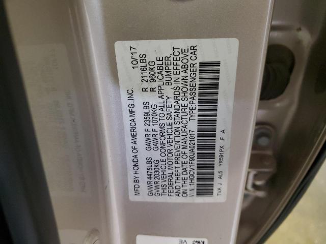 1HGCV1F90JA021017 Honda Accord Touring