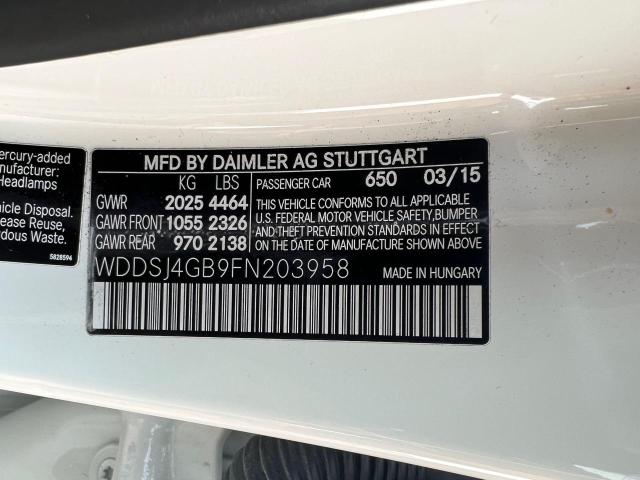 WDDSJ4GB9FN203958 Mercedes-Benz CLA 250 4MATIC