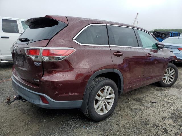 VIN 5TDBKRFH6ES043511 2014 Toyota Highlander, LE no.3