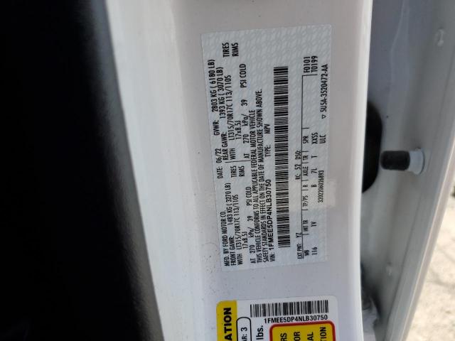 1FMEE5DP4NLB30750 Ford Bronco Base