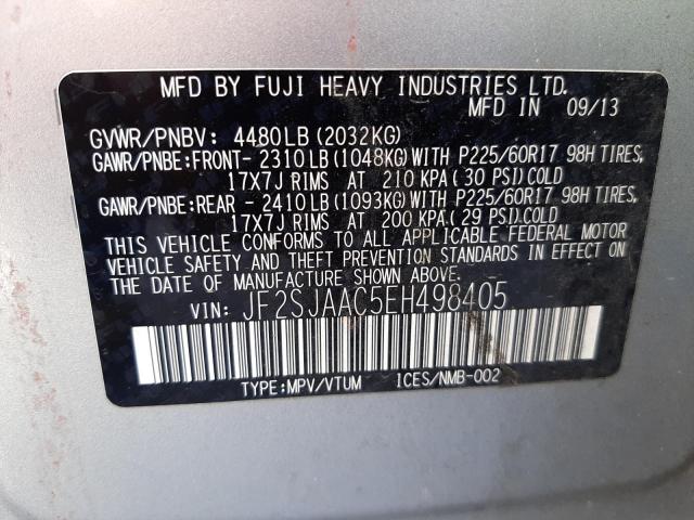 JF2SJAAC5EH498405 Subaru Forester 2.5i