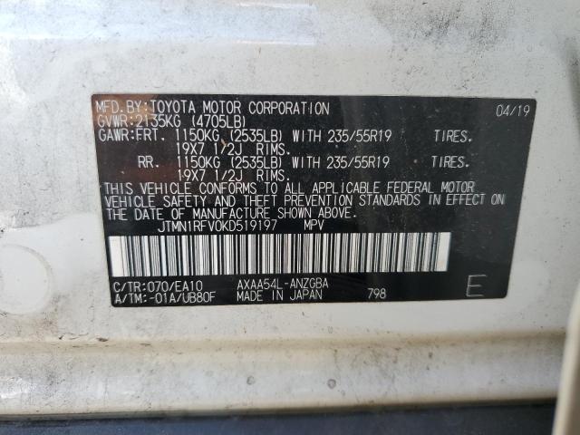 JTMN1RFV0KD519197 Toyota RAV4 LIMIT 13