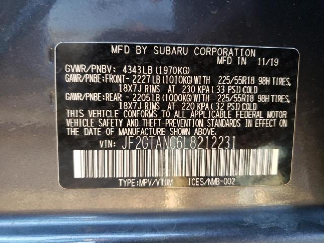 JF2GTANC6L8212231 Subaru Crosstrek Limited