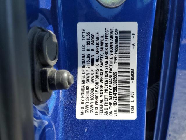 2020 HONDA INSIGHT EX - 19XZE4F58LE005669