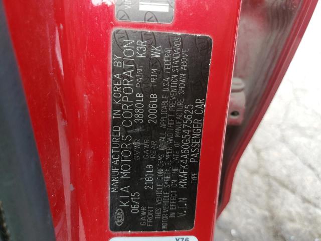 KNAFK4A60G5475625 KIA FORTE LX