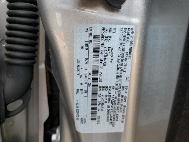 1FADP3F21JL284283 Ford FOCUS SE