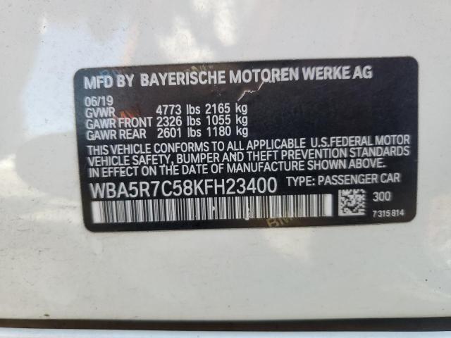 WBA5R7C58KFH23400 BMW 330XI