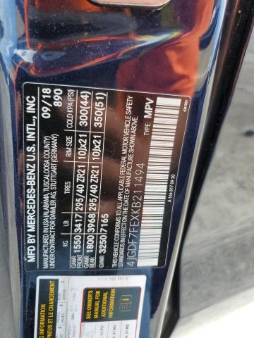 4JGDF7FEXKB211494 Mercedes-Benz Gls 63 Amg 4matic