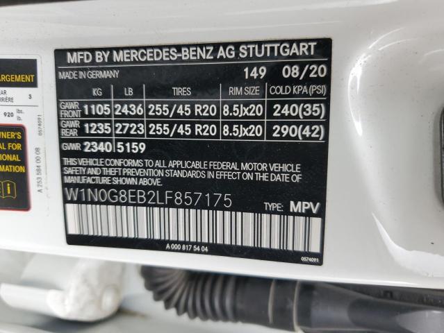 W1N0G8EB2LF857175 Mercedes-Benz Glc 300 4matic