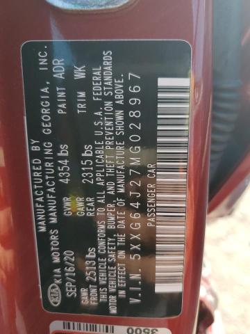 5XXG64J27MG028967 KIA K5 GT LINE