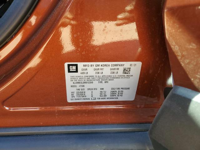 KL4MMESL0MB152049 Buick Encore Gx Select